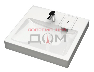 Раковина AQUADREAM "Монако" V51D1 сигн.бел, 600*600*110+ кронштейн (компл.2шт)